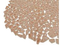 Carreaux de mosaïque en céramique irrégulière, 500 g, petits morceaux de mosaïque de 0,5 à 2 cm pour bricolage, loisirs créatifs, décoration murale (marron)