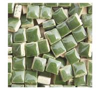 Carreaux de mosaïque en céramique, miroir en verre, ornements faits à la main, artisanat mural, cristal coloré for matériaux décoratifs, DIY, 100g pour les arts et l'artisanat(Green mix)