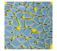 Carreaux de mosaïque en porcelaine polygonale 4.3oz/122g, matériaux de fabrication de carreaux de céramique artisanaux, longueur 1-4cm, 1~4 g/pièce, épaisseur 3.5mm pour les arts et l'artisanat(Ligh