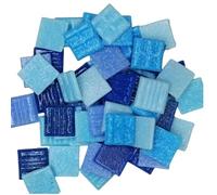 Carreaux de mosaïque en Quartz, 85g/3oz, environ 30 pièces, carreaux carrés de 2cm/0,78 pouces, épaisseur de 0.4cm/0,15 pouces, matériau de mosaïque à faire soi-même, couleurs mélangées pour les murs,