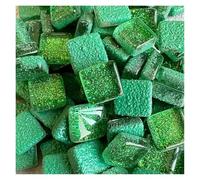 Carreaux de mosaïque en verre, 100 pièces multicolore 100g bricolage paillettes verre mosaïque pierres carreaux galets artisanat matériel(Mix2)