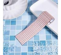 Carreaux de mosaïque miroir en verre 5 x 5 mm pour mini autocollants carrés pour loisirs créatifs, miroirs décoratifs, vases, bougeoirs (or rose)