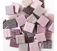 Carreaux de mosaïque Paquet auto-adhésif carré de tuiles quartz mosaïque 30 85g 2x2x0.4cm multicolore(Purple Mix)