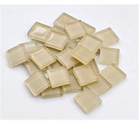 Carreaux de mosaïque polygonaux Arts, Carreaux de mosaïque carrés en verre cristal 15x15mm multicolores 100 pièces for l'artisanat d'art bricolage(G)