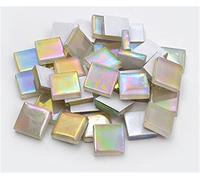 Carreaux de mosaïque polygonaux Arts, Carreaux de mosaïque carrés en verre cristal 15x15mm multicolores 100 pièces for l'artisanat d'art bricolage(H)