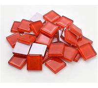 Carreaux de mosaïque polygonaux Arts, Carreaux de mosaïque carrés en verre cristal 15x15mm multicolores 100 pièces for l'artisanat d'art bricolage(I)