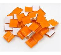 Carreaux de mosaïque polygonaux Arts, Carreaux de mosaïque carrés en verre cristal 15x15mm multicolores 100 pièces for l'artisanat d'art bricolage(P)