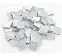 Carreaux de mosaïque polygonaux Arts, Carreaux de mosaïque carrés en verre cristal 15x15mm multicolores 100 pièces for l'artisanat d'art bricolage(E)