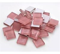 Carreaux de mosaïque polygonaux Arts, Carreaux de mosaïque carrés en verre cristal 15x15mm multicolores 100 pièces for l'artisanat d'art bricolage(Q)