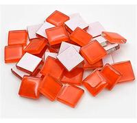 Carreaux de mosaïque polygonaux Arts, Carreaux de mosaïque carrés en verre cristal 15x15mm multicolores 100 pièces for l'artisanat d'art bricolage(J)