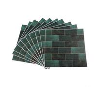 Carreaux de mosaïque pour murs ou sols de cuisine et de salle de bain, décalcomanies murales 3D en PVC résistant à l'eau et à l'huile, se décollent et ne nécessitent pas de joint ou de colle (15 x 15