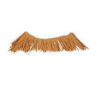 Carreaux de Paille ignifuges à la Flamme Herbe Faux Foin Jardin Toit de chaume toiture en Fausse chaume Décor d'aménagement paysager Toit de Paille réaliste décor de Toit PE Kaki