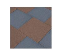 Carreaux de protection antichoc 6pcs Caoutchouc 50x50x3 cm Gris