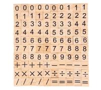Carreaux de Scrabble 6 ensembles de carreaux de bois lettre alphabet numéro bloc en bois puzzle éducatif for enfants cadeaux de fête d'anniversaire de Noël for l'artisanat bricolage(Color03)