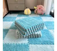 Carreaux De Sol Puzzle En Mousse Souple | Tapis De Mousse À Encastrer De 20 Pièces | Tapis De Puzzle De Conception Découpable | Carreaux De Plancher En EVA Pour Enfants | Tapis Multi