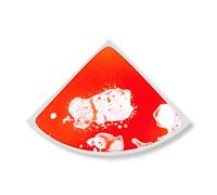 Carreaux de Sol Sensoriels Liquides， Tapis de Jeu en Forme d'arc Emboîtable pour Enfants avec Couleurs Flottantes， Tapis Puzzle Éducatif pour Crèche & Maternelle(Red,20in)