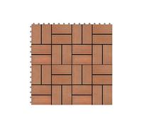 Vidaxl Carreaux De Terrasse 22 Pcs 30 X 30 Cm 2 M² Wpc Teck