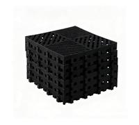 Carreaux de terrasse Installation simple dalle clipsable antidérapante PP carreaux sol emboîtement drainage Aires de lavage, entrepôts(5cm x 16pieces)