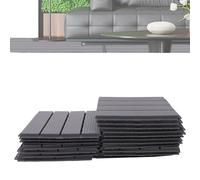 Carreaux de terrasse reliés, matériau PP durable, design antidérapant, installation DIY facile ,