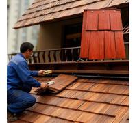 Carreaux de toit en composite à haute teneur en polymère pour décoration de toit et de mur, imperméables à la pluie et aux hautes températures pour l'amélioration de la maison