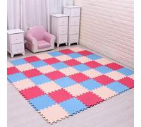 Carreaux D'exercice Imbriqués Pour Bébé,Tapis De Sol En Oligfoam,Polymère De Jeu,18 Ou 24 Pièces Par Lot - Type Blue Beige Rose-36pcs