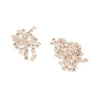 Carreaux D'orthographe Durables en Bois pour L'artisanat 100 Pièces Carreaux de Lettres en Bois Décoratifs Résistants à l'usure pour Les Arts et L'artisanat pour Les Parents et Les Enfants