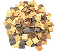 Carreaux mosaïques de quartz - 500 g - 2 cm - Pierres de mosaïque - Pierres de mosaïque - Bricolage - Artisanat - Art - Décoration de la maison (Mélange de café)