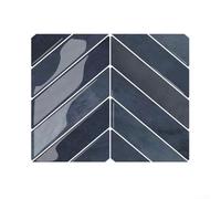 Carreaux muraux 3D classiques à chevrons - Décoration épaisse pour cuisine et salle de bain - Texture époxy haute brillance - Imperméable - Installation rapide - Pas de colle nécessaire (YJC0523)