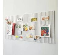 Carreaux muraux en feutre avec ruban adhésif amovible, tableau d'affichage décoratif pour coller des photos, horaires, notes, organiseur à punaises (camel clair, 60 x 80 cm)