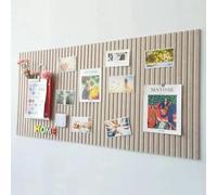 Carreaux muraux en feutre avec ruban adhésif amovible, tableau d'affichage décoratif pour coller des photos, horaires, notes, organiseur à punaises (camel foncé, 40 x 60 cm)