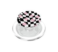 Carreaux Noirs et Blancs en Damier Fondant PopSockets PopGrip pour MagSafe