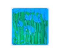 Carreaux Sensoriels Liquides 3D à Surface Texturée - Tapis de Sol Emboîtable pour Jeu Sensoriel, Développement des Compétences Motrices Accessoires pour Triangle de Pikler(Blue Tree Pattern)