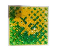 Carreaux Sensoriels Liquides 3D à Surface Texturée - Tapis de Sol Emboîtable pour Jeu Sensoriel, Développement des Compétences Motrices Accessoires pour Triangle de Pikler(Yellow+Green 2)