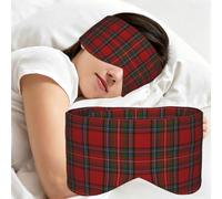Carreaux tartan Stewart, Masque de sommeil pour la maison, les voyages et le travail posté, couvrant entièrement les yeux et bloquant la lumière