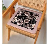 Carrée Épais Peluche Coussins De Jardin Antidérapants Épais Coussins De Chaise pour Chaises De Salle À Manger Coussins De Chaise Amovibles 40 X 40 Cm Salon Terrasse,F,Set of 1