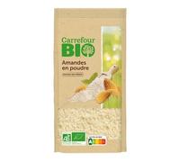CARREFOUR BIO - Amandes Bio en Poudre Fine, Texture Onctueuse pour Recettes Naturelles (Sachet 175g) - Le Lot De 3