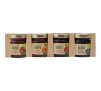 CARREFOUR BIO - Assortiment Confitures Bio aux Saveurs Authentiques, Plaisir Fruité (4x42g) - lot de 3 - Vendu par Lot