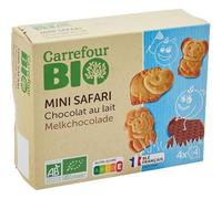 CARREFOUR BIO - Biscuits au Chocolat au Lait Fondant, Gourmandise Bio pour Pause Douce (160g) - Le Lot De 4