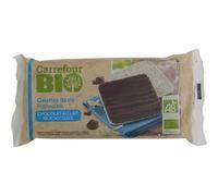 CARREFOUR BIO - Galettes de Riz Bio Gourmandes au Chocolat au Lait, Texture Légère et Croquante (100g) - Le Lot De 4