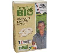 CARREFOUR BIO - Haricots Lingots Blancs - Origine France - la boite de 400g - Le Lot De 4
