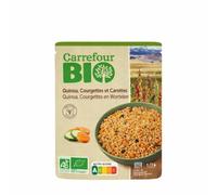 CARREFOUR BIO - Mélange Quinoa Courgettes Carottes Bio - le paquet de 250g - Le Lot De 4