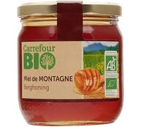 CARREFOUR BIO - Miel de Montagne Bio, Saveur Authentique et Douceur Naturelle (Pot 500g) - lot de 3 - Vendu par Lot