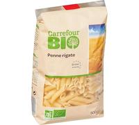 CARREFOUR BIO - Pâtes Penne Rigate Bio, Texture Al Dente pour Repas Savoureux, 500g - Lot De 6