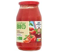 CARREFOUR BIO - Purée de Tomate Bio - Tomates Françaises · Idéale Comme Base de Sauce ou de Soupe · Prête à Cuisiner - Le Pot de 500g - Le Lot De 4