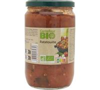 CARREFOUR BIO - Ratatouille à la Provençale Bio - Courgettes et Tomates - le bocal de 630g - Le Lot De 4