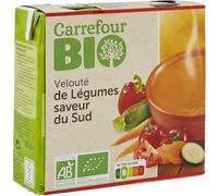 CARREFOUR BIO Velouté de Légumes Saveurs du Sud Bio - Pack de 2 briques de 30 cL - Soupe liquide prête à consommer - Certifié Agriculture Biologique - Nutri-Score A - Lot de 4