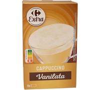 CARREFOUR - Cappuccino Instantané à la Vanille, Saveur Douce et Onctueuse (Boîte 144g) - lot de 4 - Vendu par Lot