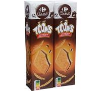 CARREFOUR CLASSIC' Biscuits Fourrés Goût Chocolat 2x300g - Goûter Authentique au Cacao pour Toute la Famille - Lot de 4
