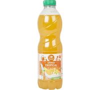 CARREFOUR CLASSIC' Boisson Tropicale aux Jus de Fruits - Bouteille 1L - Rafraîchissement Naturel à Base de Concentrés d'Orange, Pomme, Ananas, Mangue et Fruit de la Passion - Lot de 4