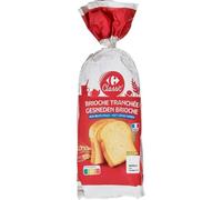 CARREFOUR CLASSIC' - Brioche Tranchée Moelleuse, Texture Fondante pour vos Petits-Déjeuners (500g) - Le Lot De 4